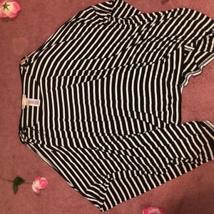 Flowy stripped MK blouse